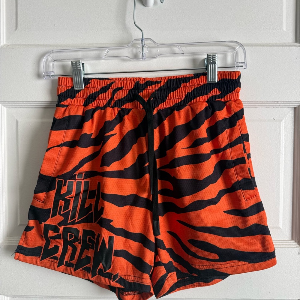Kill Crew Tiger Print Athletic Shorts